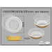 Y180/870 厚質鋁箔_金色鋁箔圓形含衛生耐熱平蓋(20組)